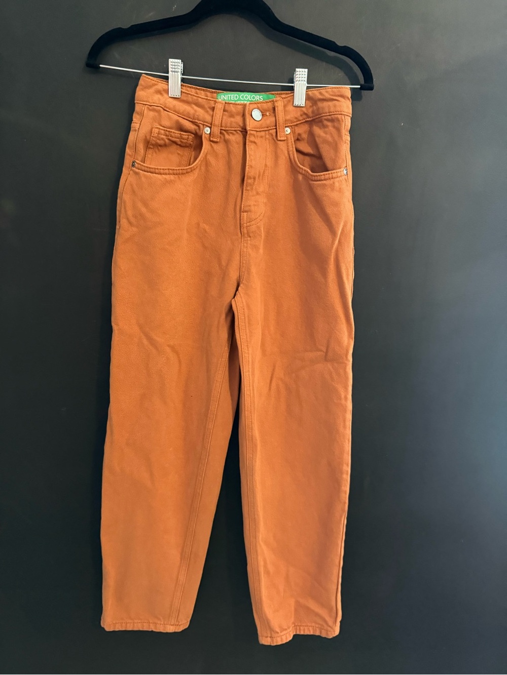United Colors Of Benetton Burnt Orange Jeans High Rise 25
